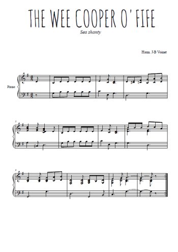 Téléchargez l'arrangement pour piano de la partition de The Wee Cooper O'Fife en PDF